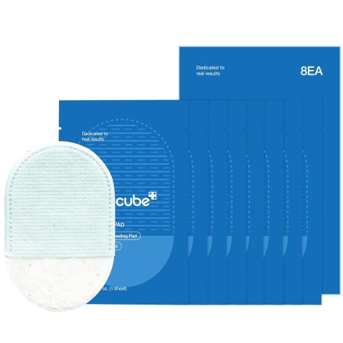 medicube Zero Pore Peel Pads | Smoothing Mitt for Face & Body | Rice Extract, Natural AHA & Panthenol | Double-Sided Organic Cotton & Microfiber Pads | Polish for Smooth, Clear Skin