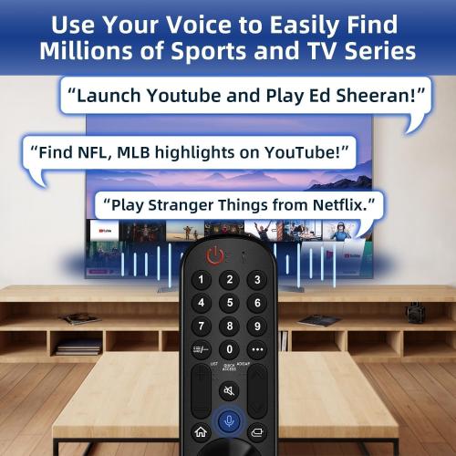 Replacement for LG TV Remote, for All 2019-2025 LG Remote Control for Smart TVs with Voice and Pointer Function, for LG Magic Remote. 1-Year Warranty.