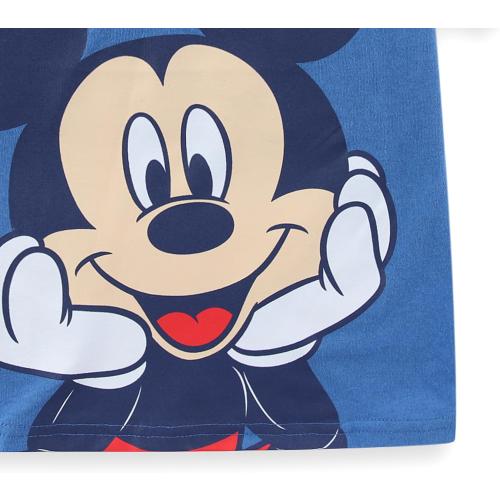 Size 6 ...Disney Mickey Mouse Boys Short Sleeve T-Shirt and French Terry Short Set for Toddler and Big Kids