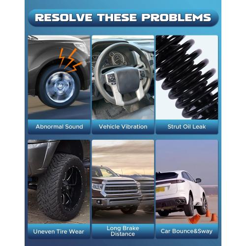 Front & Rear Struts Assembly Compatible with 1999-2004 FORD F250 F350 SUPER DUTY Shock Absorbers Replacement 432358 432359