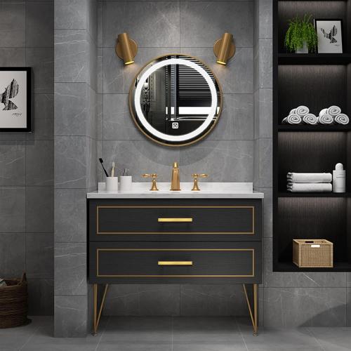 goldenwarm 40 Pack 6-1/4 inch Gold Cabinet Pulls Brushed Brass Drawer Handles Modern Square Stainless Steel Hardware Pull for Kitchen Cupboard Dresser