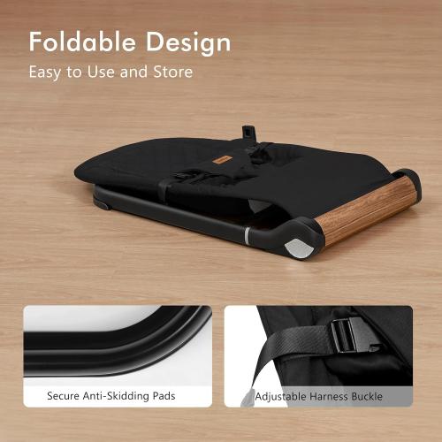 Baby Bouncer Chair - Comfortable Support for Your Little One's Blissful Moments (Normal, Black)