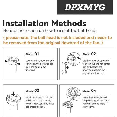 36 inch Ceiling Fan Downrod, 3 FT Gold Downrod for Ceiling Fan, 1 inch Outside Diameter, Boom Suitable for a Wide Range of Fans (Gold, Not Threaded)
