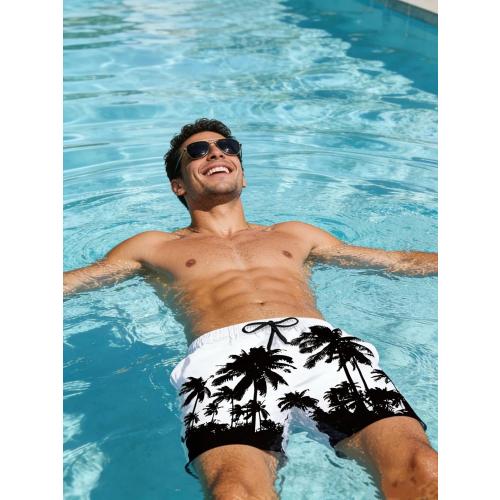 SIZE SMALL Belovecol Mens Swim Trunks Summer Quick Dry Board Shorts Beach Bathing Suit with Mesh Lining