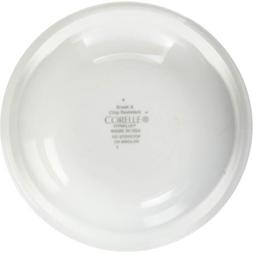 Corelle Coordinates White Corelle Dessert Winter Frost 12 Oz, Pack of 4