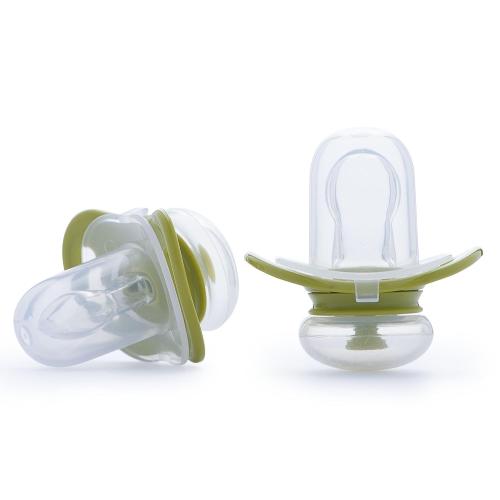 JOOVY 2 Piece Airnoogie Pacifier, Lime, Medium (2PK)