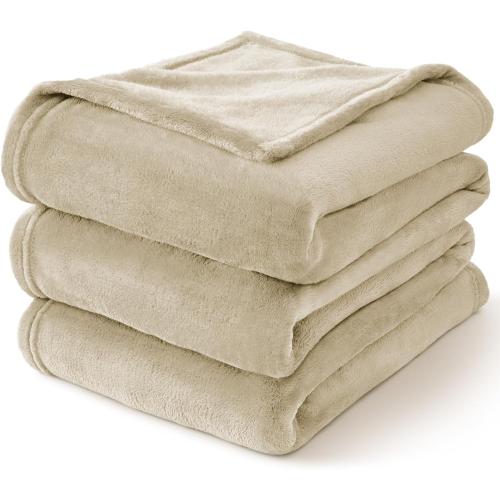 Fleece Blanket Soft Plush Throw for Couch Linen