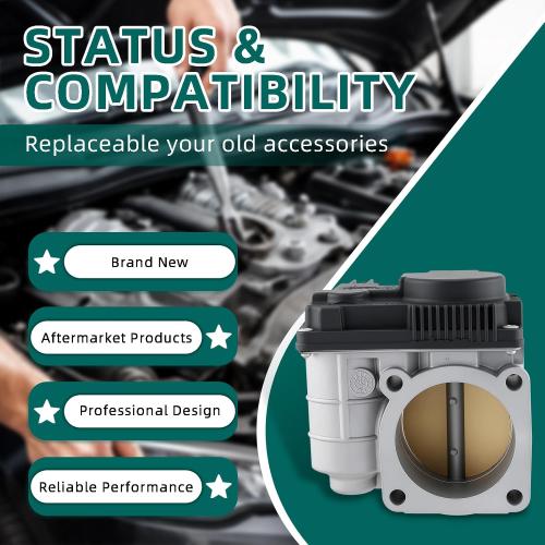 AUTOKAY 16119-AE013 New Electronic Throttle Body with TPS Sensors Fits for Nissan Sentra Altima 2002-2006 X-Trail 2005 2006 2.5L L4 RE# 16119-AE01B 16119-AE01C 16119AE013 GEGT7610-102 16119JF00B