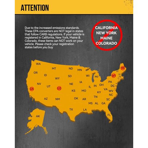 KAC Catalytic Converter Stainless Steel Compatible with 2008-2010 Chevy Cobalt 2.2L, 2008-2011 Chevy HHR 2.2L, 2008-2010 Pontiac G5 2.2L Replace 19421 (EPA Compliant)