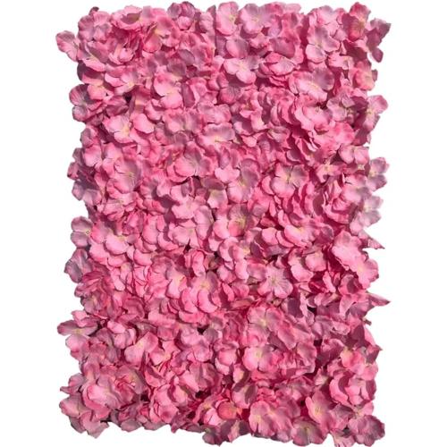 Artificial Flower Wall Artificial Encryption Embroidered Ball Flower Wall Wedding Decoration Flower Arrangement Stage Creative Fake Rose Arrangement(Red)