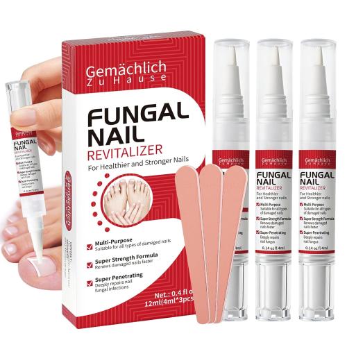 Toenail Fungus Pen Treatment Extra Strength, Nail Fungal Repair Pen for Damaged Nails Yellow, Discolored, Thick and Ingrown Nails, Nail Fungi Pen with Tea Tree Oil for Toenails and Fingernail, 3 Pens