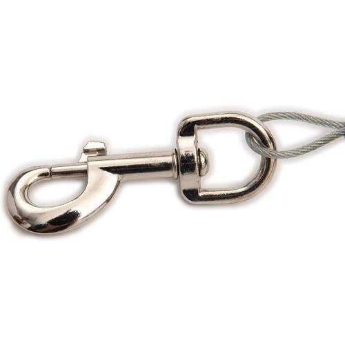Lixit Bracket Mount and Stake Retractable Leash Tie Outs for Dogs (Stake, Medium)