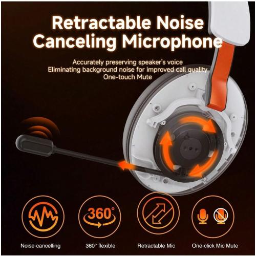 2.4G Wireless Gaming Headset with Mic for PC,Computer,PS5,PS4
