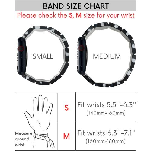 Heesch Tortoise Stretchy Watch Band Compatible with Apple Watch Serise Ultra/SE/8/7/6/5/4/3/2/1, Resin Cute Watch Strap Wristband for iWatch Bracelet for Women Men Girls, 38/40/41mm, 42/44/45/46/49mm, Oval Version