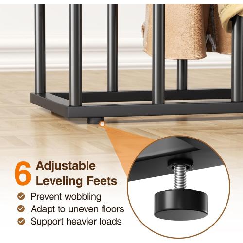 pickpiff Free Standing Shoe Racks - Black Metal Boot Rack Organizer Tall Boots for Dorm Room, Closet, Entryway, Bedroom, Patio Outdoor, Hallway, Black, Shoe Storage Fit for 10 Pairs