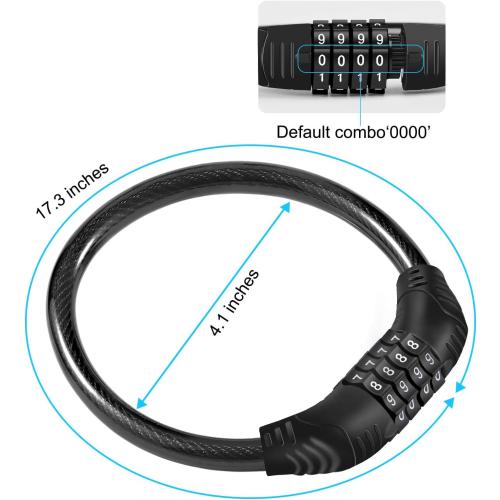 Rofio Refrigerator Lock, Upgraded 4 Digit Fridge Lock for French-door Refrigerators, Cabinet Locks, Easy to Set and Use