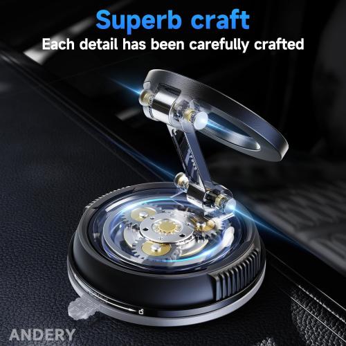 ANDERY Car Phone Holder for Magsafe [78 LBS Strongest Suction & 2400gf Strongest Magnetic] 360° Adjustable Car Phone Mount, Phone Holders for Your Car for iPhone 17-12 Pro Max Air Plus (Carbon Fiber)