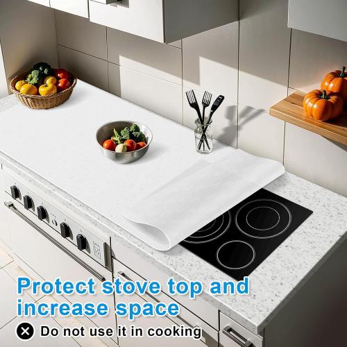 AECHY Silicone Mats for Kitchen Counter 47x23.6x0.08”, Largest Heat Resistant Mat Shipped Rolled Up Kitchen Island Silicone Countertop Protector Mat Nonslip Extra Large Counter Mat, Translucent