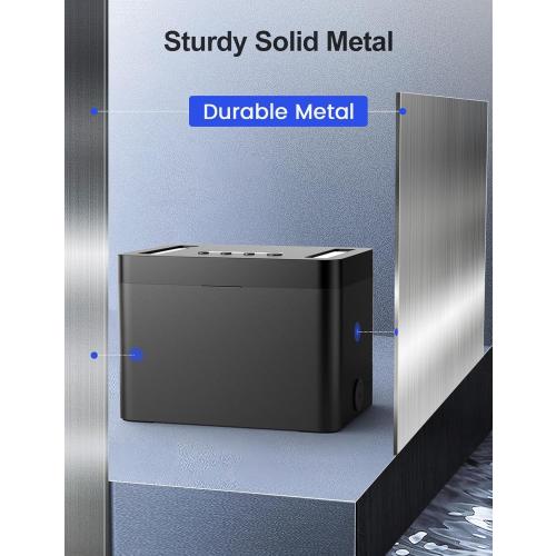 Metal Timed Lock Box with Emergency Unlocking, Phone Locked Box with Timer, Locking Container, Audio Prompt, Self-Control Safe Locker for Cellphone/iPad Mini/Medicine Gift Idea for Men Women