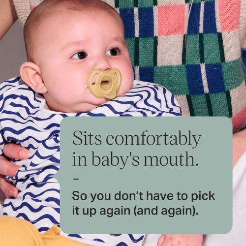 Tommee Tippee Ultra-Light Silicone Pacifier, 0-6 Months, Symmetrical One-Piece Design, BPA-Free Silicone Binkies, Blue/Green/Clear, Pack of 4 ‼️ ( THE ITEM DOESN’T HAVE THE PACKAGE )‼️