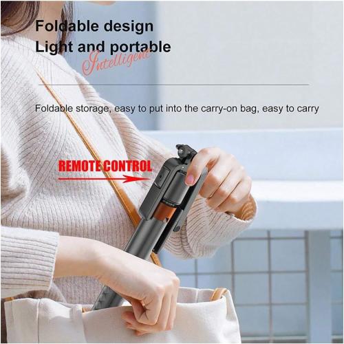 Auto Face Tracking Phone Holder, 360° Rotation Phone Tripod with Wireless Remote and Phone Holder, Selfie Stick Tripod for iPhone、Android Phone, Applied to YouTube, Vlog/TIK Tok