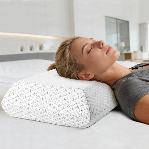 High Profile Pillow for Heavy People & Big Guys - Extra Thick Sleep Support for Broad Shoulders, Side Sleepers & Large Frame Adults 25X15X5.5”