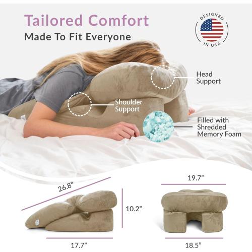 Zomaple Face Down Chair After Eye Surgery – Memory Foam, Washable Cover, & Ventilated Design – Facedown Pillow for Sleeping, BBL Equipment, Retinal & Vitrectomy Recovery