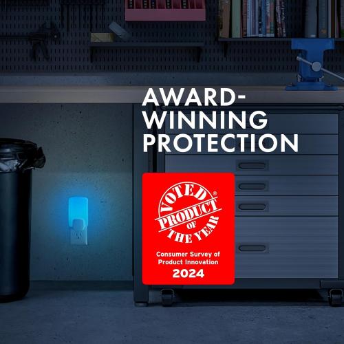 STEM Light Trap: Indoor Fruit Fly Trap, Effective Insect Control for Home, Attracts and Traps Flying Insects, Emits Soft Blue Light, Starter Kit with 1 Plug-In Device and 1 Cartridge