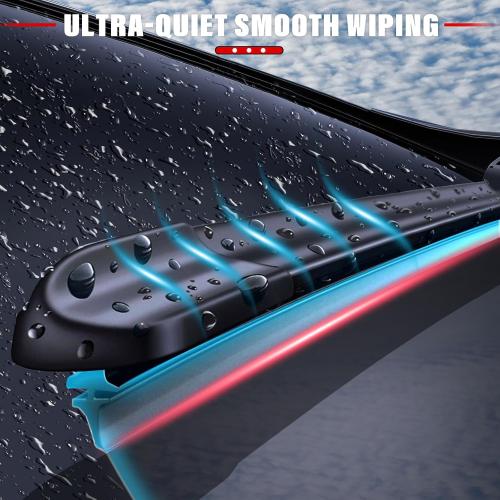 Windshield Wiper Blades Replacement for 2007-2017 Jeep Wrangler 2008-2018 Wrangler JK Original Factory Quality Front Rear Wipers Blade Set for My Car - 15 15 13 (Pack of 3)