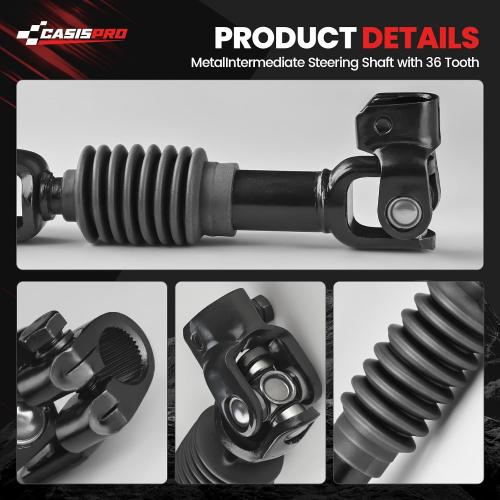 Golf Cart Intermediate Steering Shaft Assembly Joint for EZGO TXT 2001-UP, EZGO Steering Yoke, OEM# 70580-G01