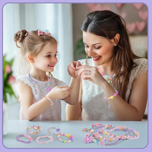 Kids Jewelry for Girls, Necklaces, Rings, Bracelets, Little Girls Jewelry Kids Necklace Rings for girls, Kid Bracelets Necklace Birthday Gift Age 2 4 6 8