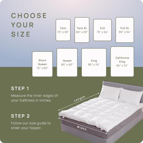 Extra Thick Fitted Mattress Topper - Queen Size | Soft & Cooling Pillow Top Mattress Pad & Protector | Bed Topper for Back Pain, Straps Stretch 6 to 22 Deep