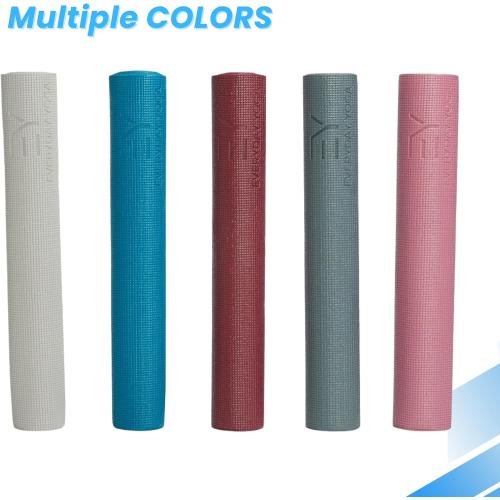 Everyday Yoga Deluxe Mat, Spacious 72x24 Non-Slip Yoga Mat for Comfortable Home Workouts, 3-5mm Extra Thick