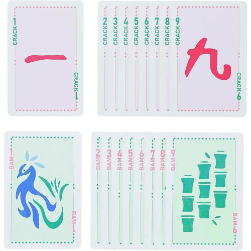 160-Piece American Mahjong Playing Cards Set, Includes Manual, Storage Box, Dice, Chips & Wind Indicator – Portable, Travel-Friendly