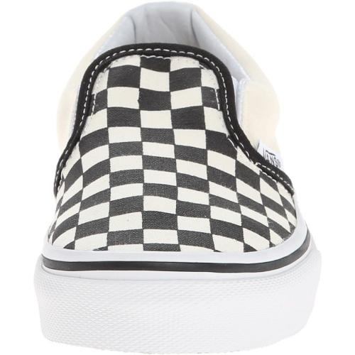 Vans Kids Unisex Classic Slip On, (Checkerboard) Black/White, (Size 6) Toddler