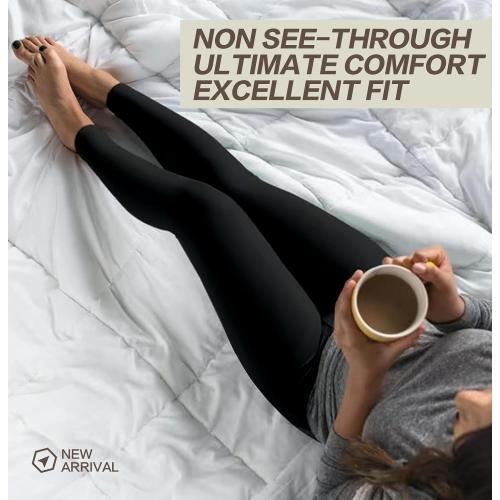 3 Pack Leggings for Women-No See-Through High Waisted Tummy Control Yoga Pants Workout Running Legging