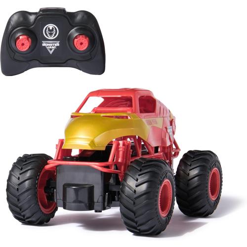 Monster Jam, Marvel Iron Man RC Monster Truck, 1:24 Scale, Kids Toys for Boys and Girls Ages 4 and up
