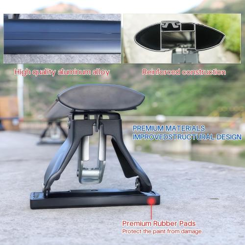 51 Universal Car Roof Rack Cross Bars, Capacity Roof Rack for Bare Roof, with 4 Kinds Clamp