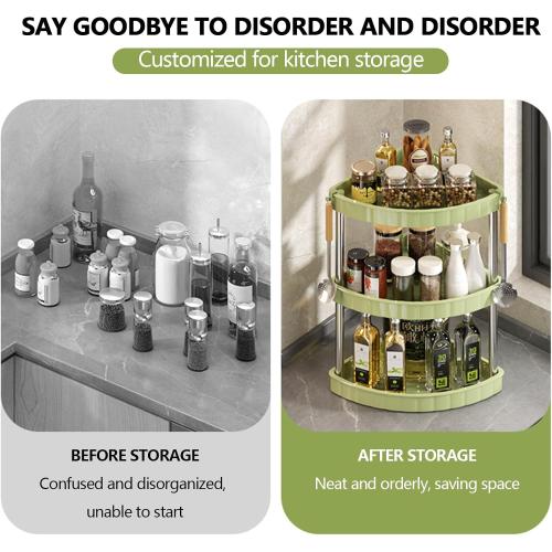 3 Tier Fruit Vegetable Storage Basket Organiser, Countertop Standing Storage Rack, Rustproof, Corner Shelves for Versatile Pantry Kitchen, Narrow Places (Grey)