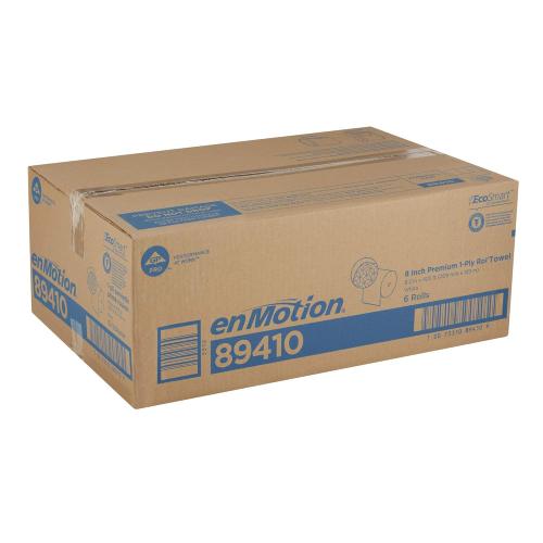 Georgia-Pacific enMotion 8 Premium Paper Towel Rolls By GP PRO, White, 425 Feet Per Roll, 6 Bulk Paper Towel Rolls Per Case, 89410
