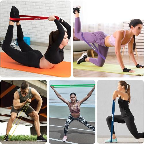Resistance Bands for Working Out, Exercise Bands, Workout Bands, Pull Up Assistance Bands for Body Stretching Training Physical Therapy Muscle Training for Men & Women
