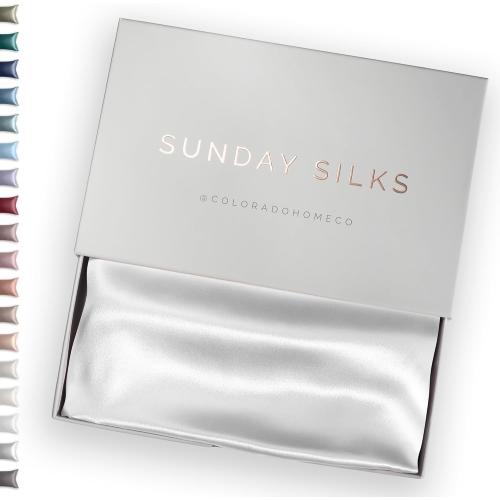 Size 20x36 Color White Colorado Home Co 1 Pack King Size 100% Mulberry Silk Pillowcase, White, 20 x 36