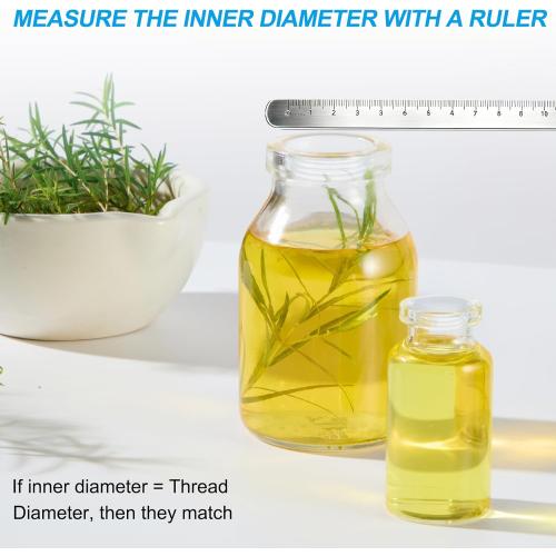 PATIKIL Bottle Adapter 0.79/20mm, 25 Pcs Press in Bottle Adapter Plugs for Oral Dispensers Liquid Oil Plastic Glass Bottles Stopper, Clear