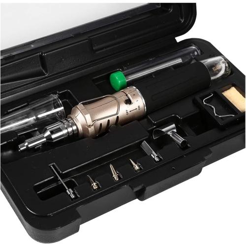 Soldering Iron Kit, 10 in 1 Portable Cordless Set Multifunction Gun Professional Automatic Ignition .zx1