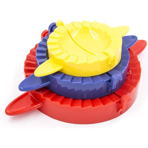 BTaT- Dough Press Set, 3 Pack, Dumpling, Empanada, Pastry and Turnover Press, Hand Pie Maker, Meat Pie Cutter