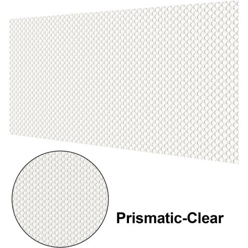Frienda 4 Pcs Fluorescent Light Covers Replacement Flat Clear Prismatic Acrylic Ceiling Light Cover Panels(22.5 x 46.5: x 0.1)