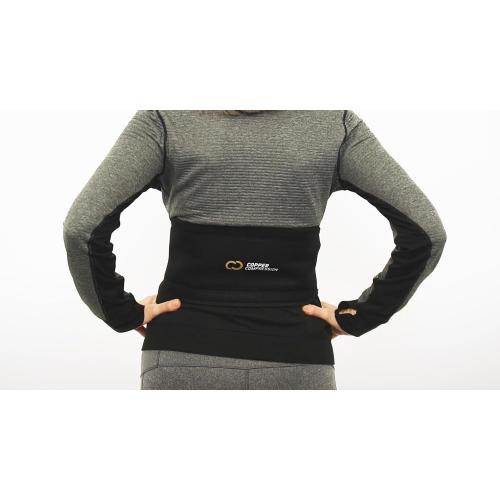 Copper Compression CopperVibe Vibration   Heat Therapy Back Wrap Vibrating Heating Massager Pad for Lower Back Pain Relief, Lumbar Muscles, Herniated Disc - Treatment Brace Device for Women & Men