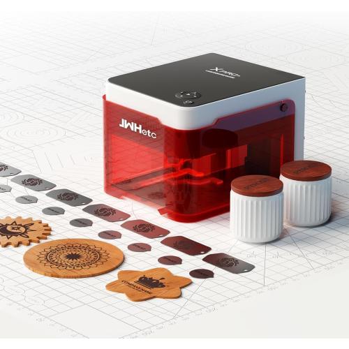 JWHetc Xpro10W Laser Engraver Machine, Portable 10000mW Laser Engraver and Cutter Machine for Wood Leather Metal Silicone Paper Glass Cloth,Class 1 (10W)