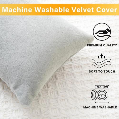 1 MIDDLE ONE 2 Pack Small Pillow, Memory Foam Mini Pillow 11 X 7 Inches for Travel, Sleeping, Nap and Neck, Knee, Lumbar Support, Tiny Cushion for Pet, Dogs (Grey)