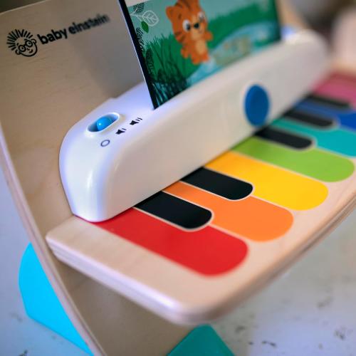 Baby Einstein and Hape Magic Touch Wooden Toy Piano, Montessori Musical Learning Toy for Babies and Toddlers 6mo